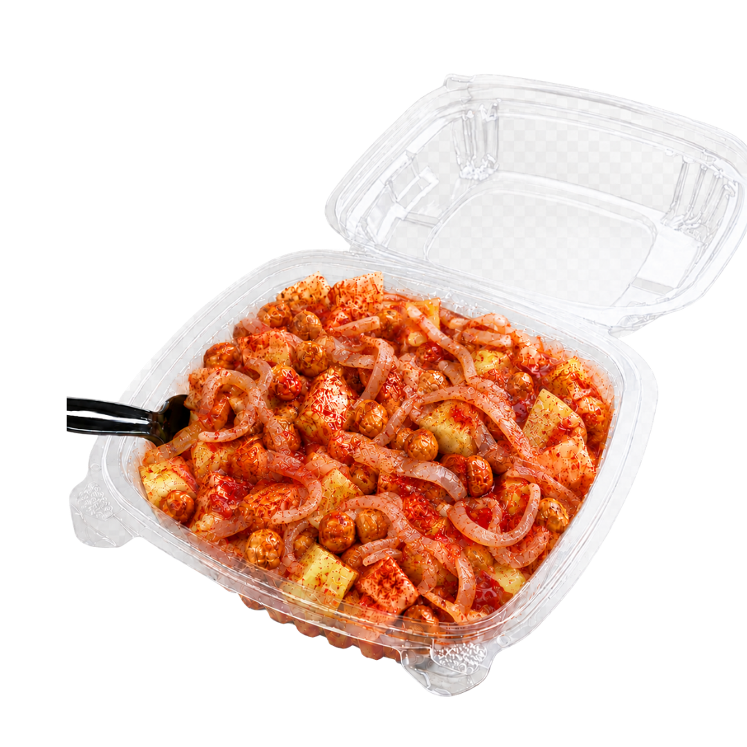 Pepino & Jícama con Cueritos preparado en Crunchill Colima