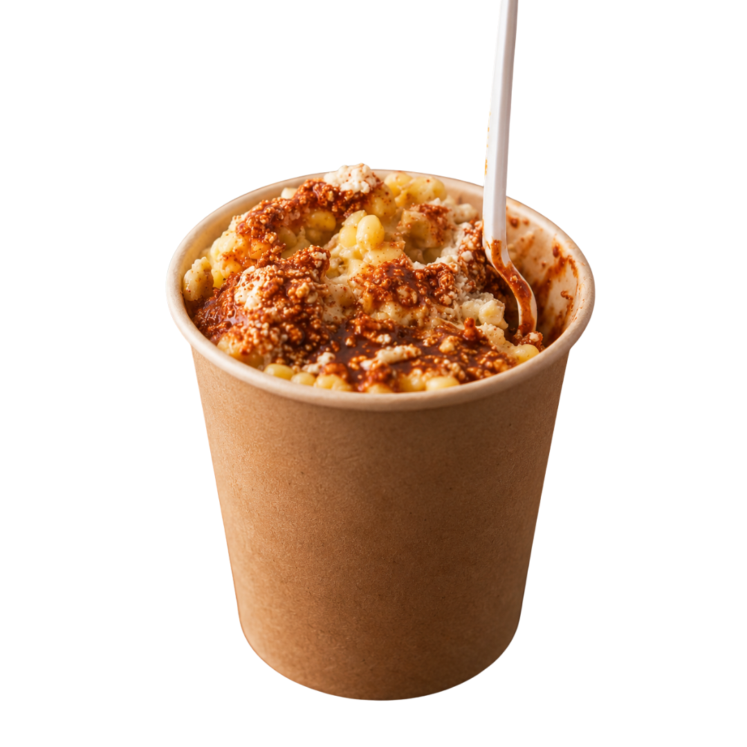 Esquite 12 oz preparado en Crunchill Colima